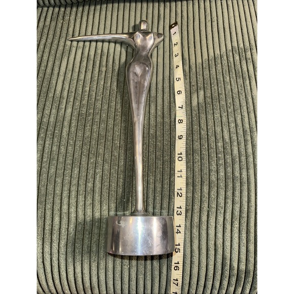 Nima Oberoi Lunares San Francisco Aluminum Art Deco Modern Sculpture Jewelry 15" - Picture 2 of 6